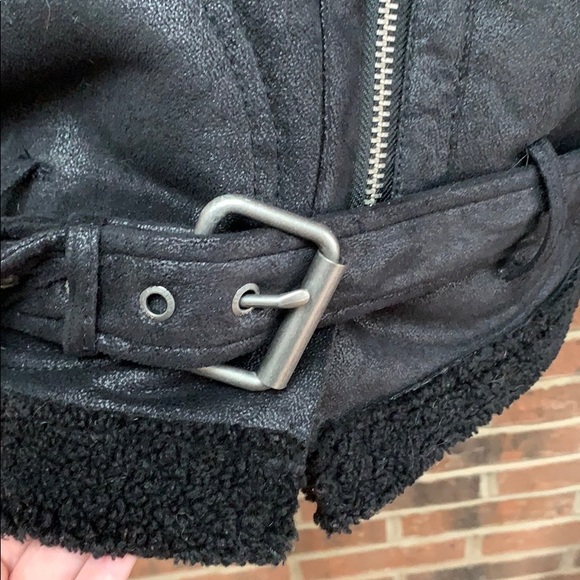 American eagle teddy lined biker jacket - Picture 2 of 5